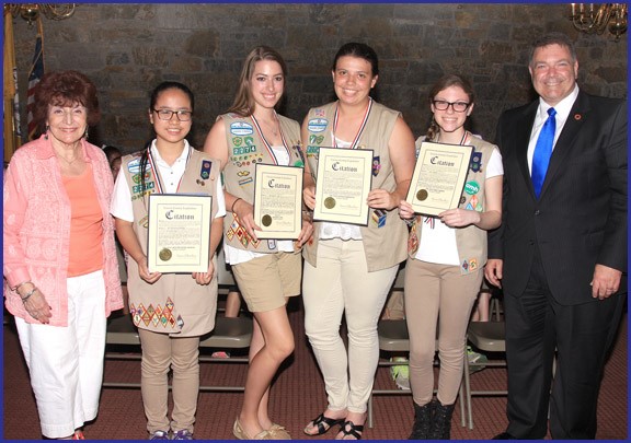 HONOR MERRICK GIRL SCOUT AWARD RECIPIENTS